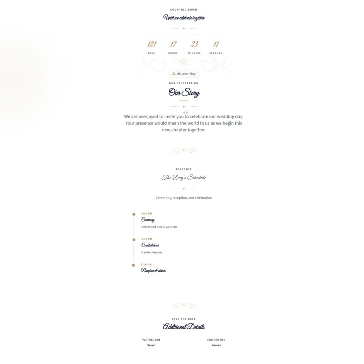 كلاسيكي زفاف Invitation Template
